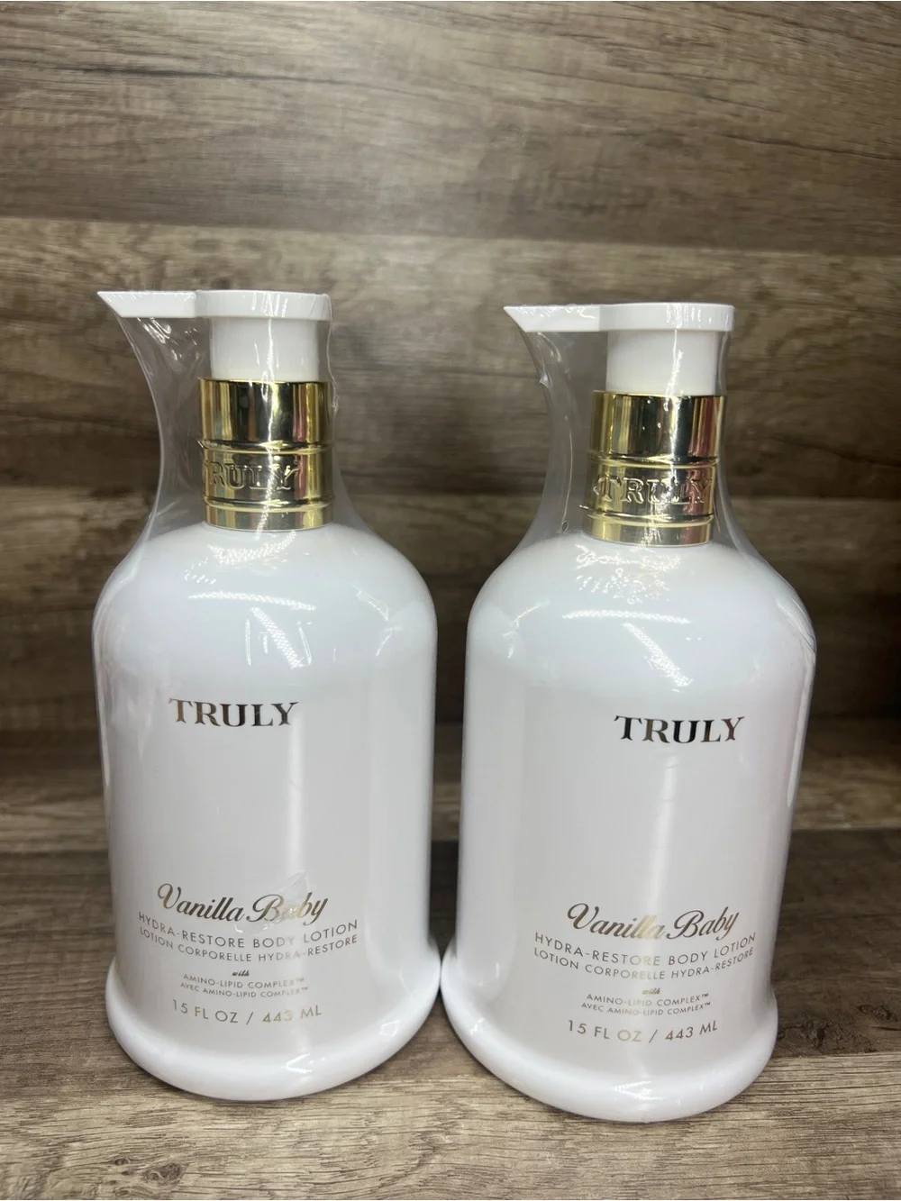 TRULY Vanilla Baby Hydra-Smooth Shave Cream & Hydra-Restore Body Lotion Set of 4